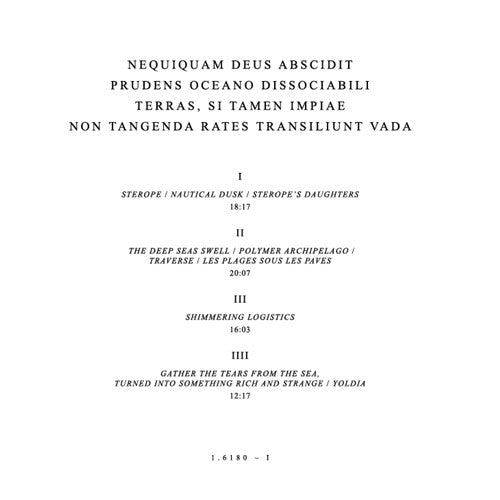Unknown Artist – Nequiquam Deus Abscidit Prudens Oceano Dissociabili Terras, Si Tamen Impiae Non Tangenda Rates Transiliunt Vada (2LP)