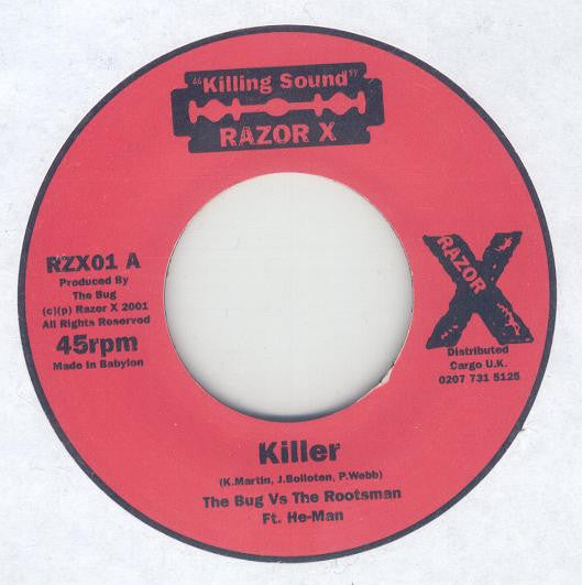 The Bug Vs The Rootsman Featuring He-Man – Killer (7")